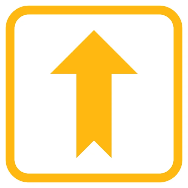 Šipka nahoru vektorové ikony v rámečku — Stockový vektor