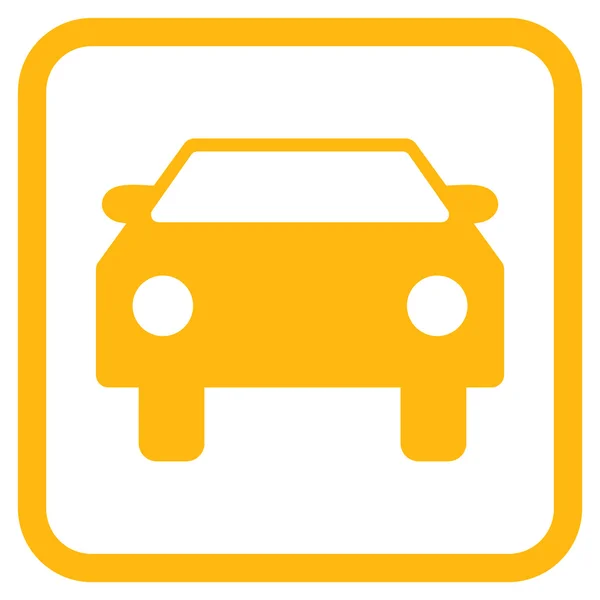 Car Vector Icon In a Frame — Stock Vector