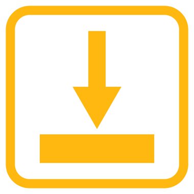 Alt vektör simgesi bir çerçeve içinde hareket