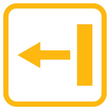 Sol vektör simgesi bir çerçevede çekin