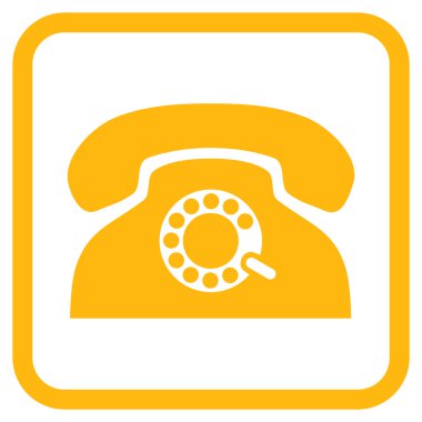 Nabız telefon vektör simgesi bir çerçeve içinde