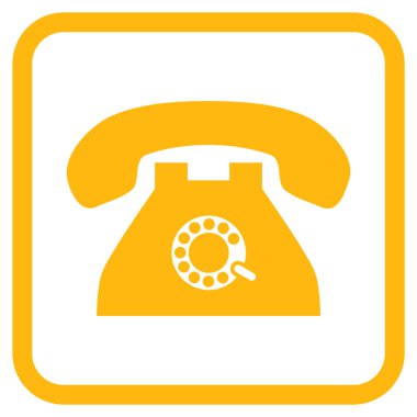 Nabız telefon vektör simgesi bir çerçeve içinde