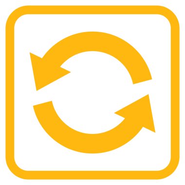 Vektör simgesi bir çerçeve içinde yenileme