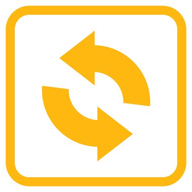 Vektör simgesi bir çerçeve içinde yenileme