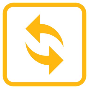 Vektör simgesi bir çerçeve içinde yenileme