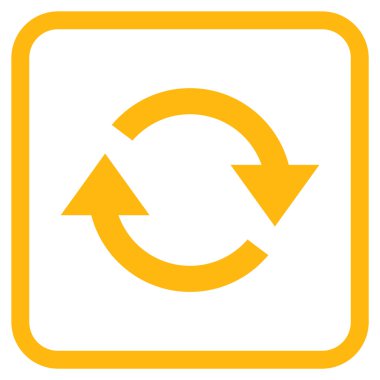 Vektör simgesi bir çerçeve içinde yenileme