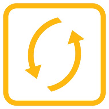 Vektör simgesi bir çerçeve içinde yenileme