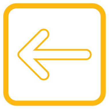 Yuvarlak ok vektör simgesi bir çerçevede yaptı.