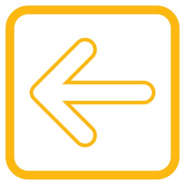 Yuvarlak ok vektör simgesi bir çerçevede yaptı.