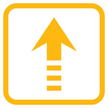 Vektör simgesi bir çerçeve içinde gönder