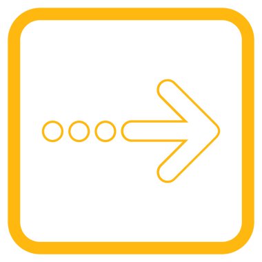 Doğru vektör simgesi bir çerçevede göndermek