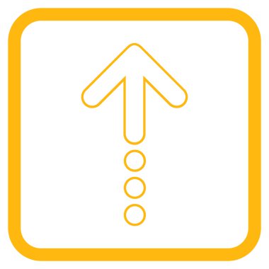 Vektör simgesi bir çerçeve içinde gönder