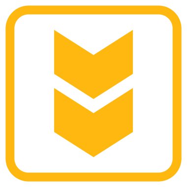 Vektör simgesi bir çerçeve içinde aşağı kaydır