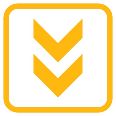 Vektör simgesi bir çerçeve içinde aşağı kaydır