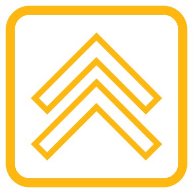 Vektör simgesi bir çerçeve içinde yukarı kayması