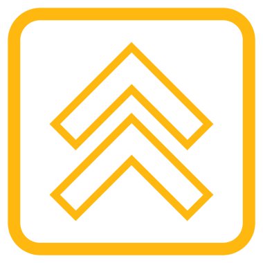 Vektör simgesi bir çerçeve içinde yukarı kayması