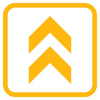 Vektör simgesi bir çerçeve içinde yukarı kayması