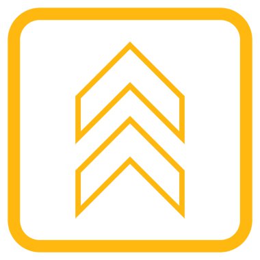 Vektör simgesi bir çerçeve içinde yukarı kayması