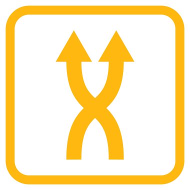 Vektör simge yukarı okları bir çerçevede shuffle