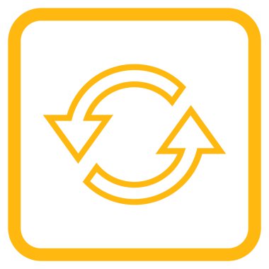 Eşitleme oklar bir çerçeve içinde simge vektör