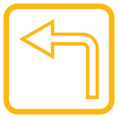 Sol vektör simge bir çerçevede açmak