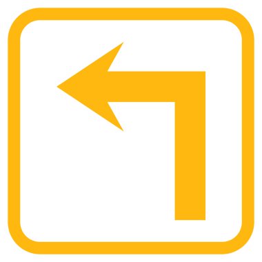 Sol vektör simge bir çerçevede açmak