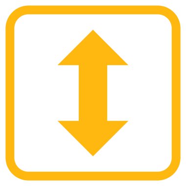 Dikey Exchange oklar bir çerçeve içinde simge vektör