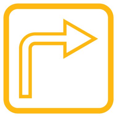 Doğru vektör simge bir çerçevede açmak