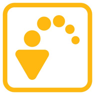 Vektör simgesi bir çerçeve içinde geri al