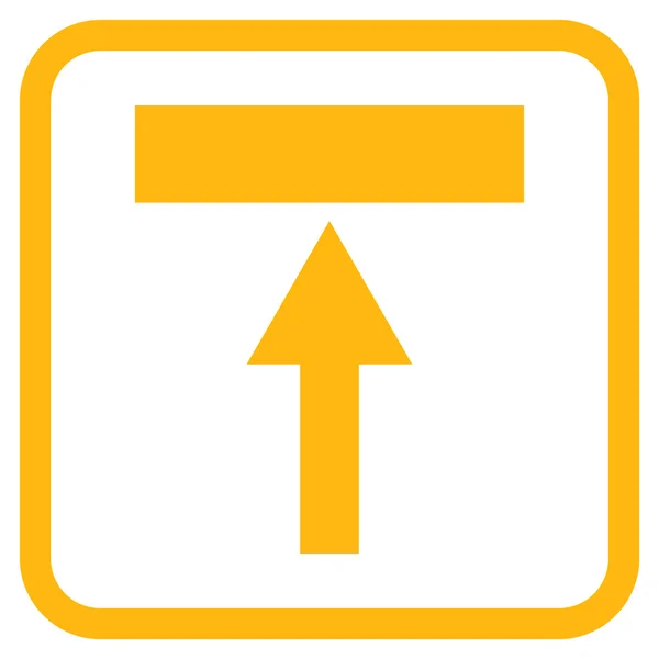 Spostare l'icona vettoriale superiore in una cornice — Vettoriale Stock