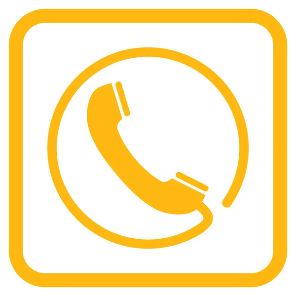 Phone Vector Icon In a Frame — Stock Vector