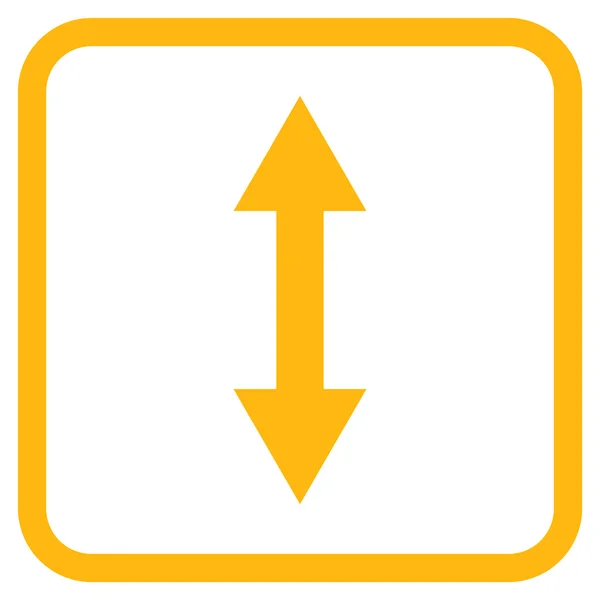 Vertical Flip Vector Icon In a Frame — Stock Vector
