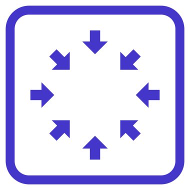 Kompakt oklar bir çerçeve içinde simge vektör