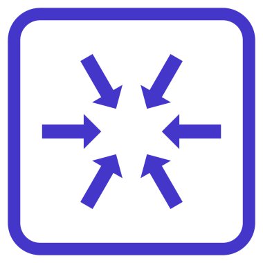 Kompakt oklar bir çerçeve içinde simge vektör