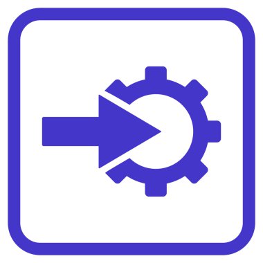 COG Tümleştirme vektör simgesi bir çerçeve içinde