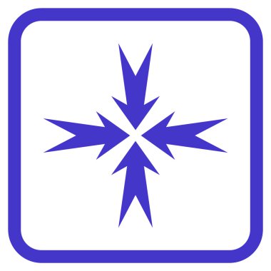 Sıkıştırma ok bir çerçeve içinde simge vektör