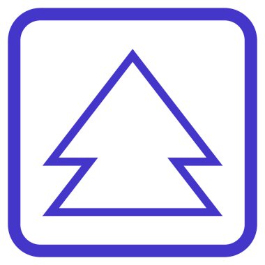 Yön yukarı vektör simgesi bir çerçeve içinde