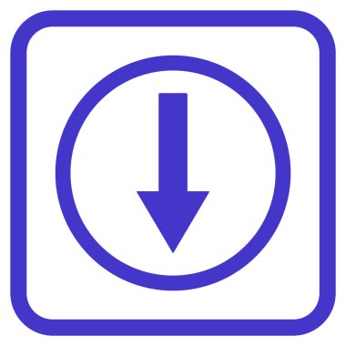 Bir çerçeve içinde yönlü ok vektör simgesi