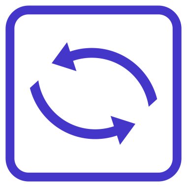 Exchange oklar bir çerçeve içinde simge vektör