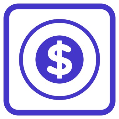 Finans vektör simgesi bir çerçeve içinde