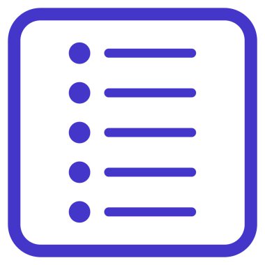 Öğeleri vektör simgesi bir çerçeve içinde