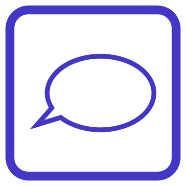 İpucu bulut vektör simgesi bir çerçeve içinde