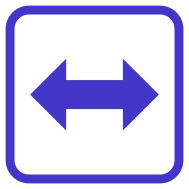 Yatay Exchange oklar bir çerçeve içinde simge vektör