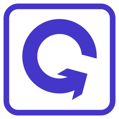 Bir çerçeve içinde CCW vektör simge döndürmek