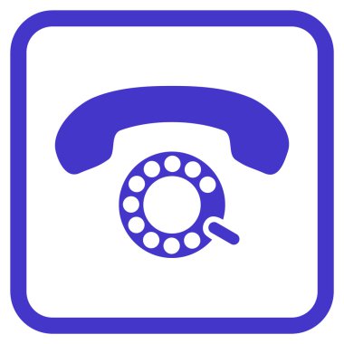 Darbeli aramayı vektör simgesi bir çerçeve içinde