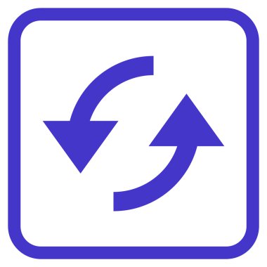 Vektör simgesi bir çerçeve içinde yenileme