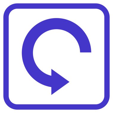 Doğru vektör simgesi bir çerçeve içinde döndürme