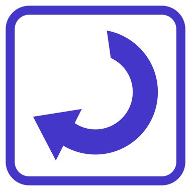 Vektör simgesi bir çerçeve içinde döndürme