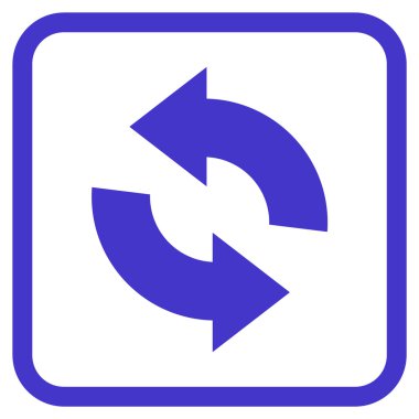 Vektör simgesi bir çerçeve içinde yenileme