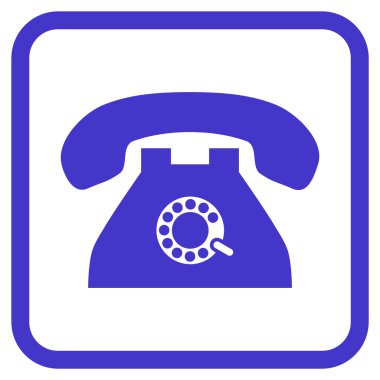 Nabız telefon vektör simgesi bir çerçeve içinde